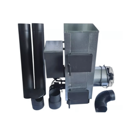 Industrial Stove Heater All (waste)oils, Wood And Coal 20kW Set With Flue Pipes