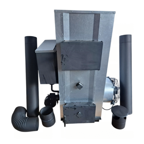 Industrial Stove Heater All (waste)oils, Wood And Coal 30kW Set With Flue Pipes
