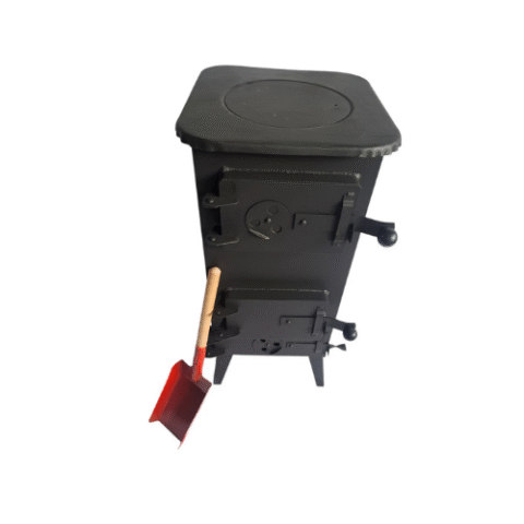 LOG WOOD BURNER STOVE Multifuel Garage Shed Workshop Heater 7 Chamotte Brics 6kW