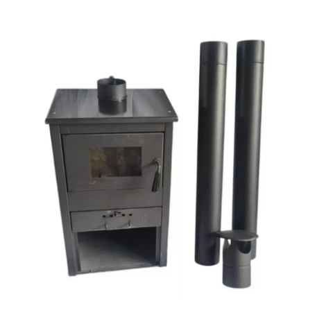 Freestanding Stove With A Maximum Power Of 9 kW Flue Pipes Kit