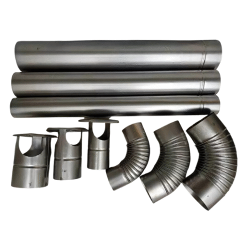 4" 5" 6" Steel Flue Pipe Elbow Rain Top Cover WOOD LOG BURNER STOVE 100 125 150