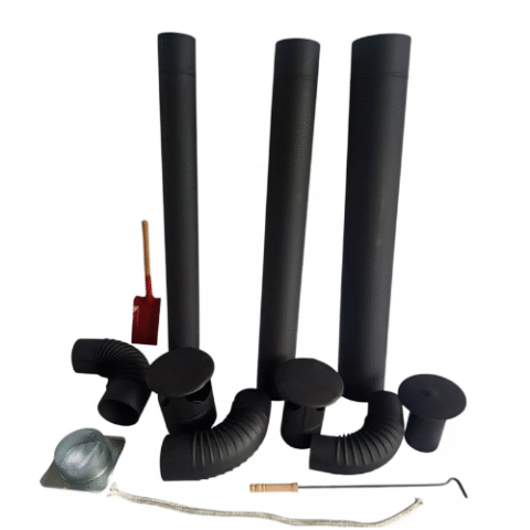 4" 5" 6" Black Flue Pipe Elbow Rain Top Cover WOOD LOG BURNER STOVE 100 125 150